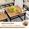 7-Piece Outdoor Lounge Set with Cushions and Bungee Rope Chairs